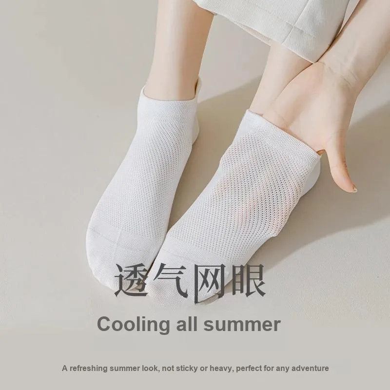 XIA.WA.ZHI.XIU No Show Socks Women's Shopping Bag 7 Pack-2