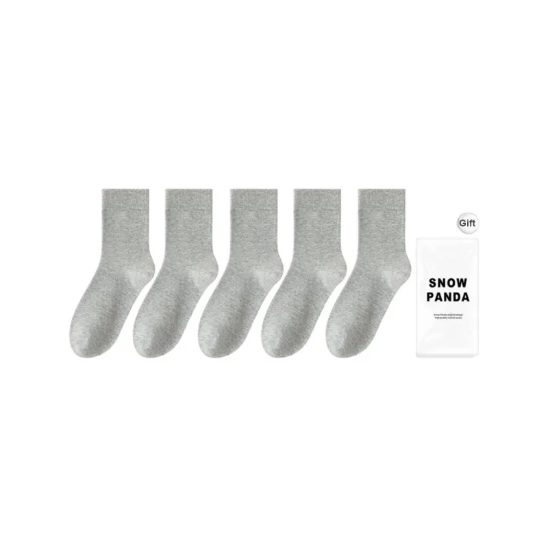 XXLLG Mid Calf Socks Men's Shopping Bag 5 Pack-7