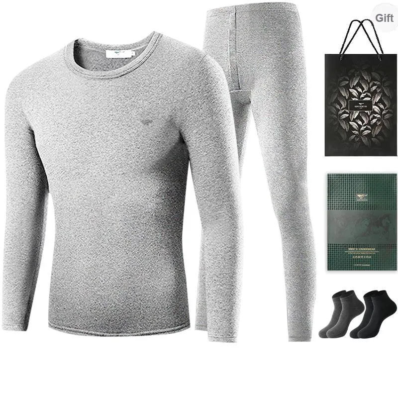 SEPTWOLVES Thermal Set Fall And Winter Men's Gift Box Set+Shopping Bag-4