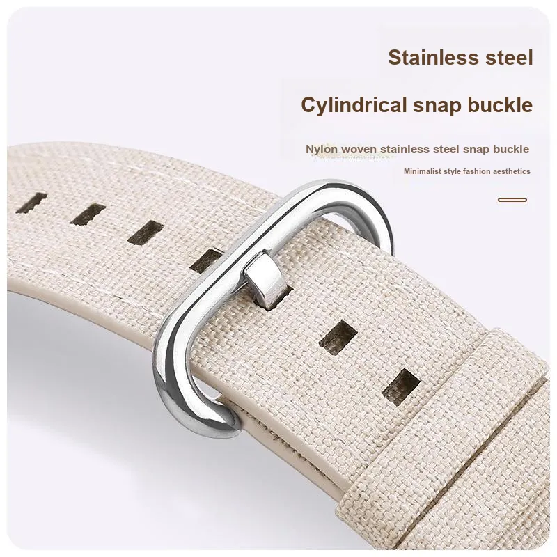 CHRROTA Apple Compatibility Watch Band Canvas Material-2