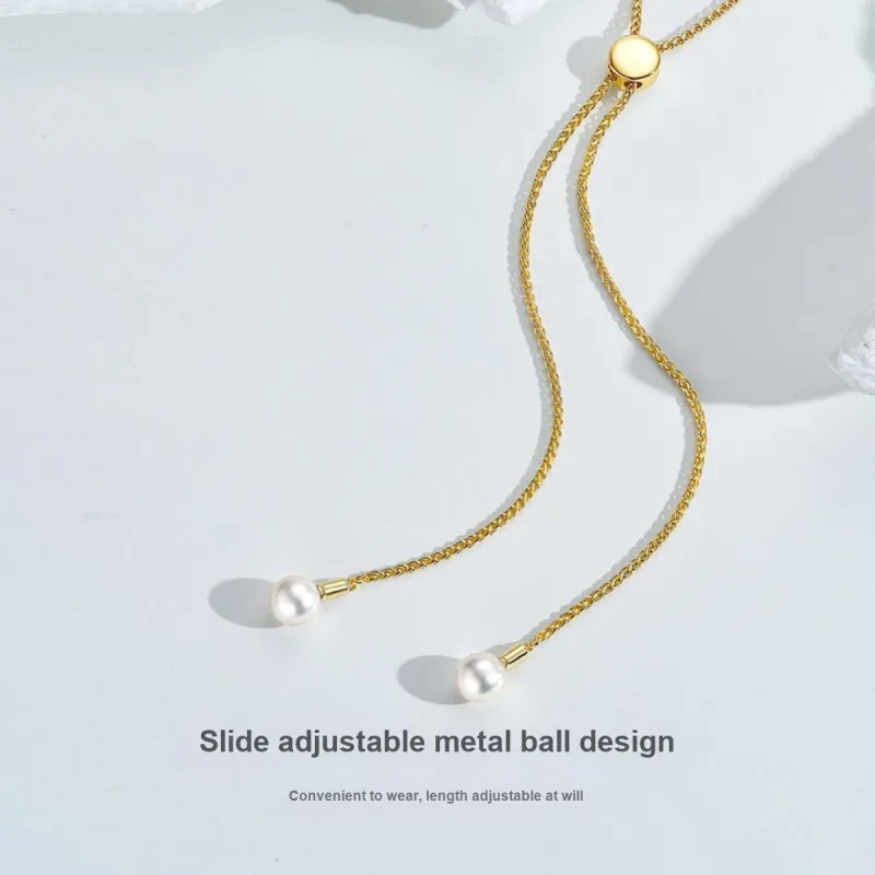 ME LUXE Saltwater Pearl Necklace A Versatile Style Women's-3