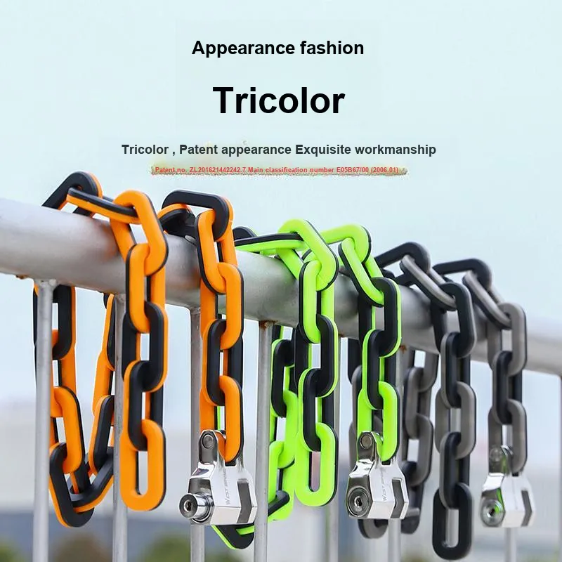 WEST BIKING Bicycle Locks Anti Pick, Anti Rust, Adjustable Chain Lock-13