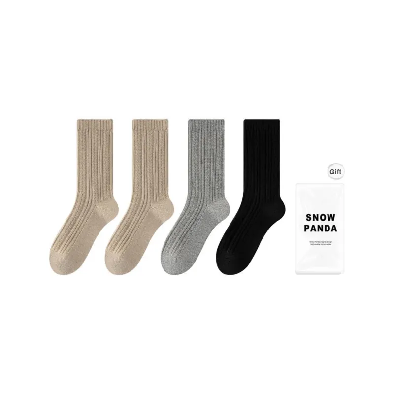 XXLLG Mid Calf Socks Women's Shopping Bag 4 Pack-6