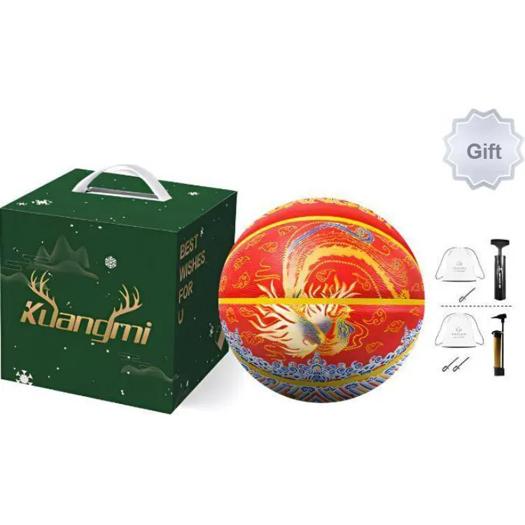 Kuangmi Supreme Collection PU Basketball Red Size 7 Training Unisex-4