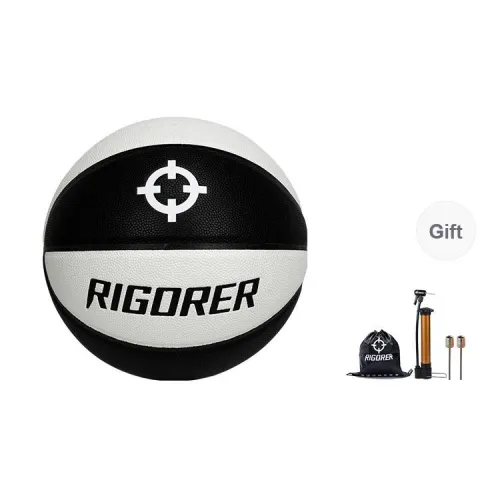RIGORER PU Basketball Black White Sniper 1 Size 7 Ball Training Unisex