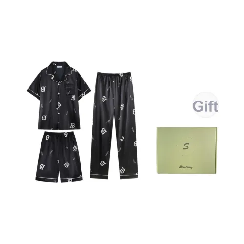 Maultiay Пижамы Подарочная Коробка Мужская Черная