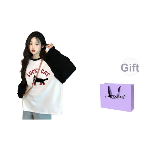 LADYXIEXIE Реглан рукав T-рубашка Унисекс