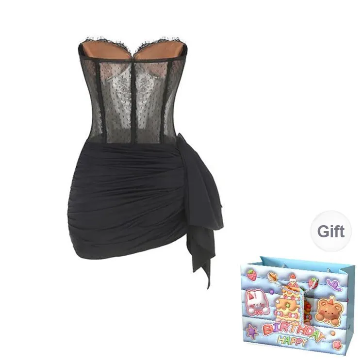 QUIET ANGEL Sleeveless Dress Women's Black-1