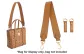 Earth Yellow 3.8cm-Width Underarm Shoulder Strap 65cm+Abrasion-Resistant Buckle 1 Pair