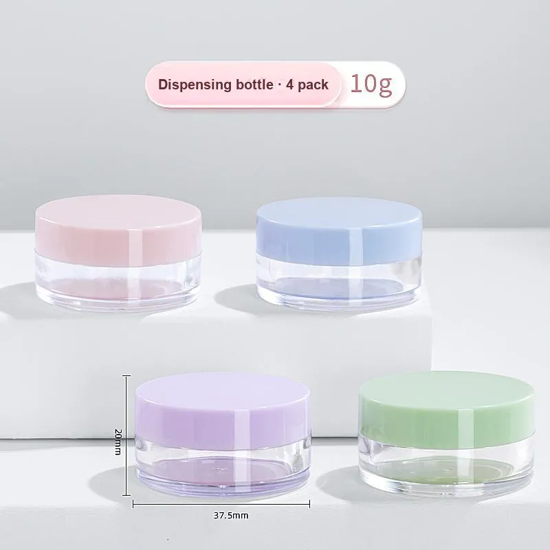 NILIYA Multicolor Face Cream Dispenser Bottles Travel Portable Empty Bottle 4 Pcs-1