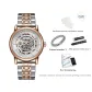 Rose Gold Steel Band[Handwritten Greeting Card+Genuine Leather Strap+Cuban Bracelet]
