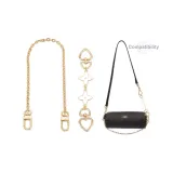 White Four-Leaf Clover Extender Chain (Heart Clasp)+Decorative Chain 35cm