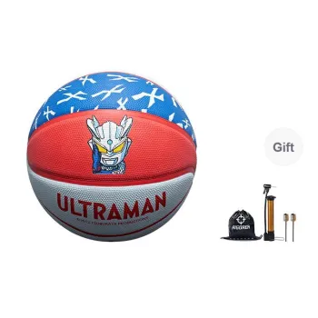Kids Rubber Basketball Red Blue White Size 7 Training Kids'