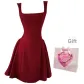Red Cropped Dress+Box