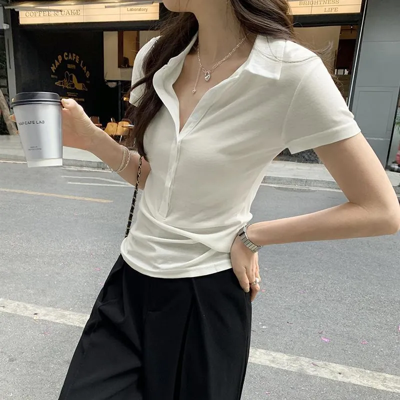 XIANSINIAO Set in Sleeve T Shirt Women's-1