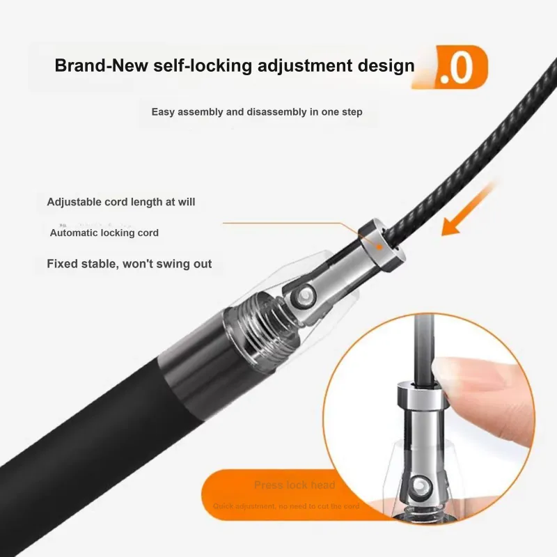 FEIERDUN Sports & Fitness Non Countable Jump Ropes Adults PVC+Steel Wire Rope, Silicone, Aluminum Alloy Controller-6