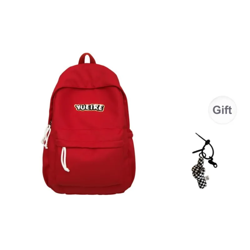 Yalu Nylon Backpack Unisex White/Black/Red/Yellow/Green/Blue-7