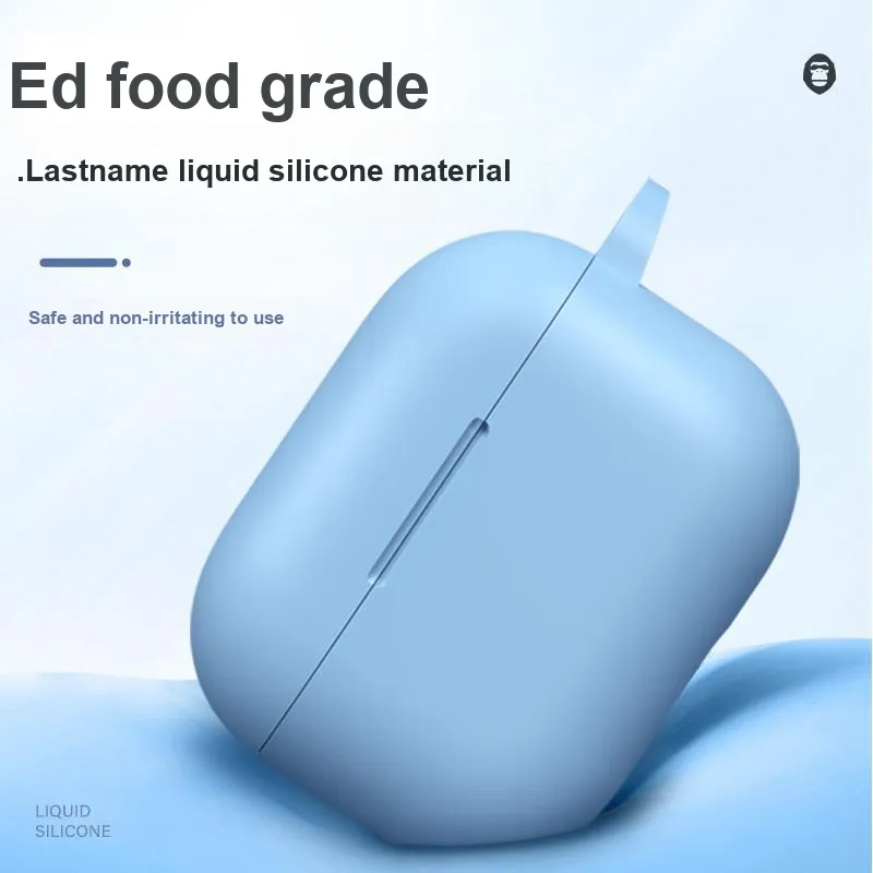BLUEO Protective Case Apple Wireless Bluetooth Trendy Soft Shell Third Generation Silicone Headphone Cases-7