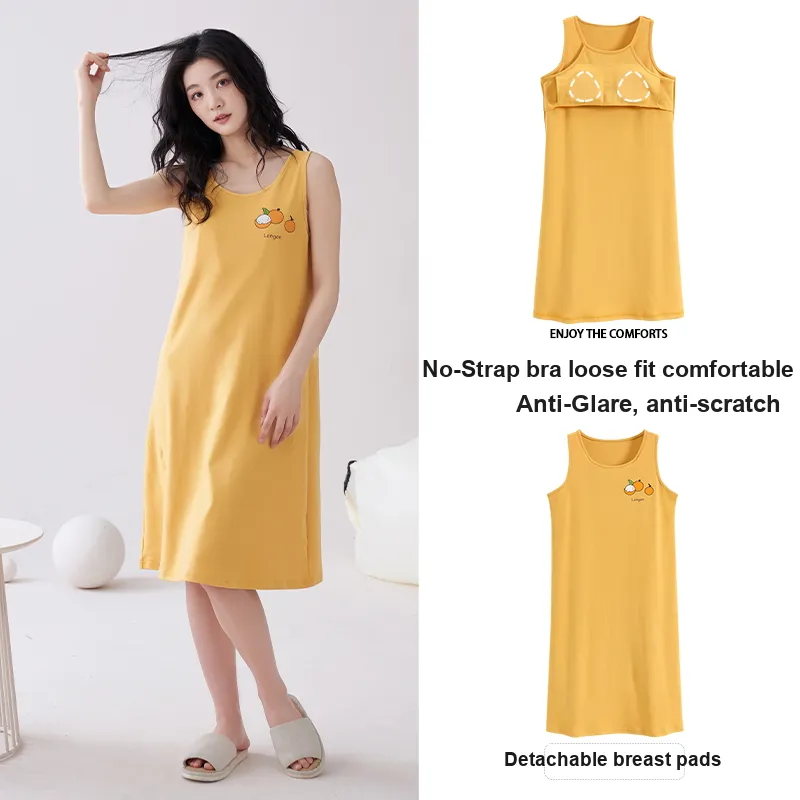 MADALLO Nightgown Women's Sunflower-2