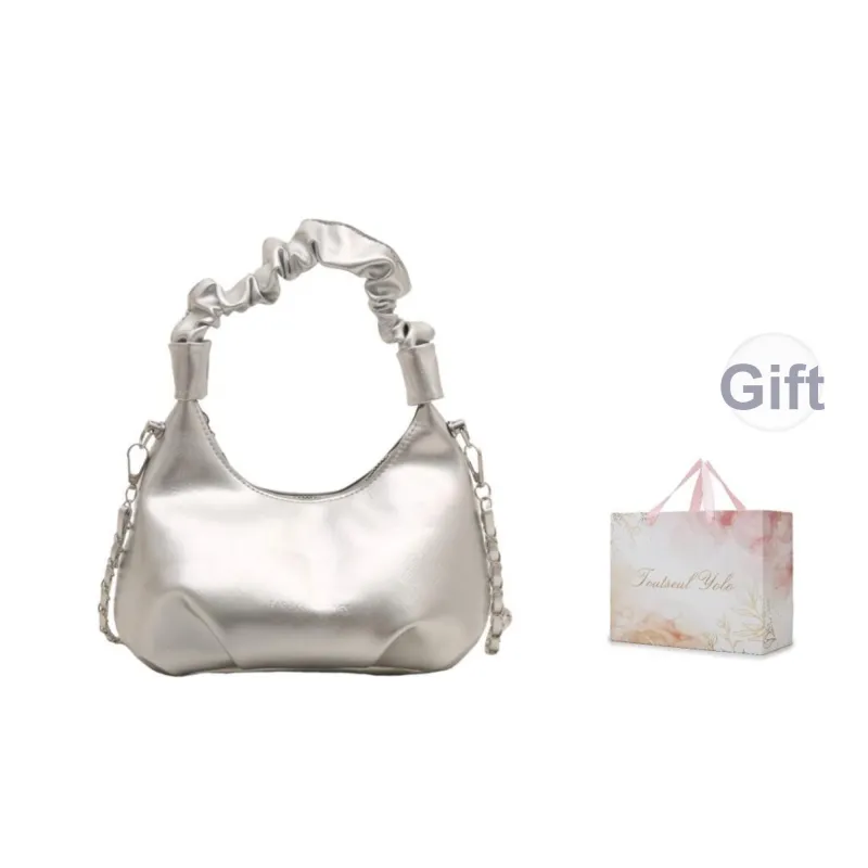 TOUTSEUL YOLO PU Handbag Women's Black/White/Silver/Red-15