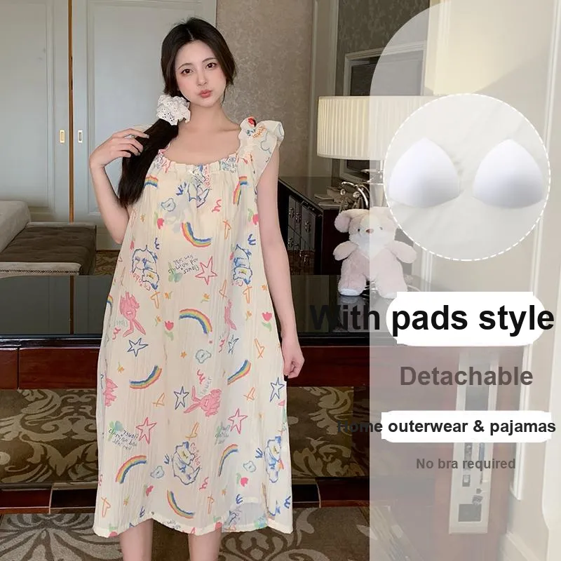 OUSHIBO Nightgown Women's Image Color-3