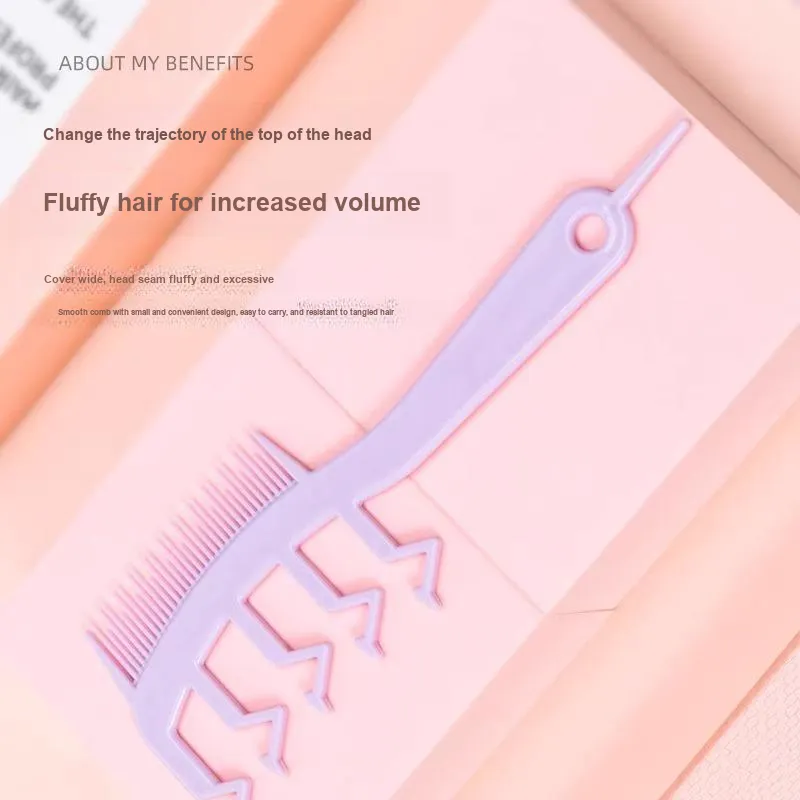 ZHENZI Volume At The Hairline With Z Shaped Hair Parting Comb High Cranial Vault-5