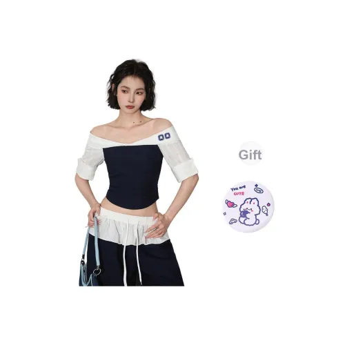 EVPGB Темно-синие Женские Рубашки