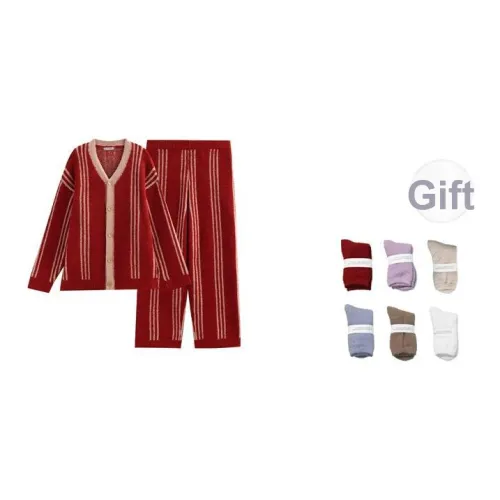 Same Language Пижамный комплект Мужской Китайский Красный · Клетка