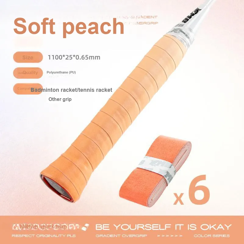 MBFISH Badminton Grip Tape PU Racket Handle Thin 6 Bars-9