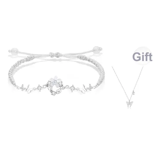 JOYDINNY Браслет с шнурками женский