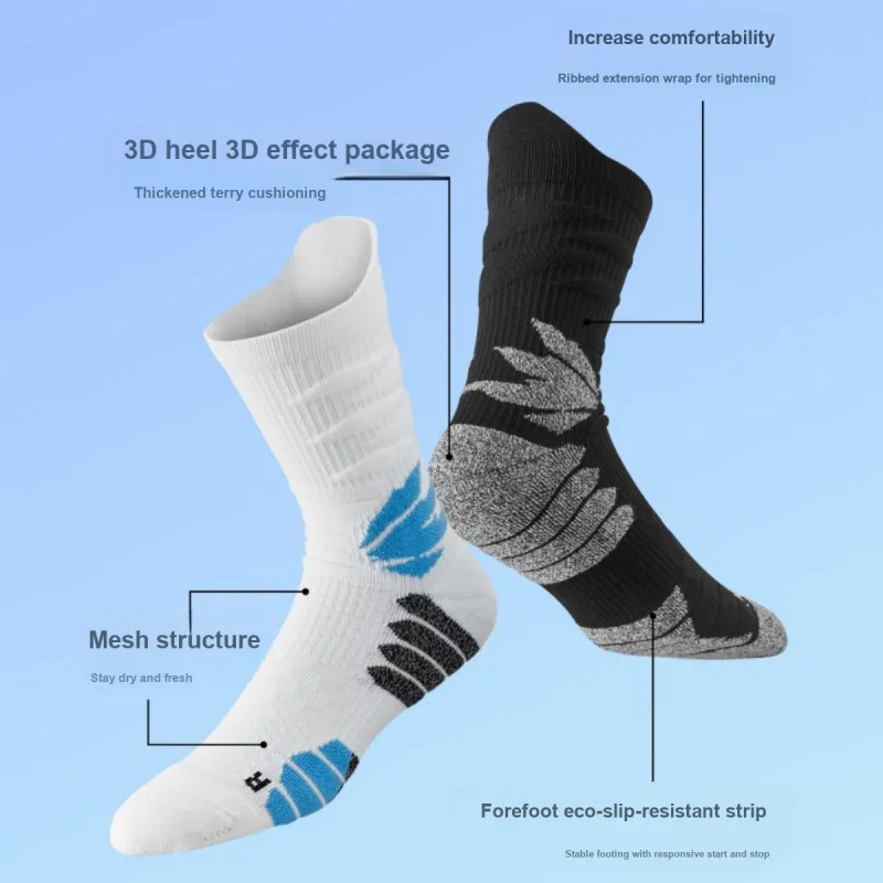 ZEROIN Basketball Socks Men's 3 Pack-3