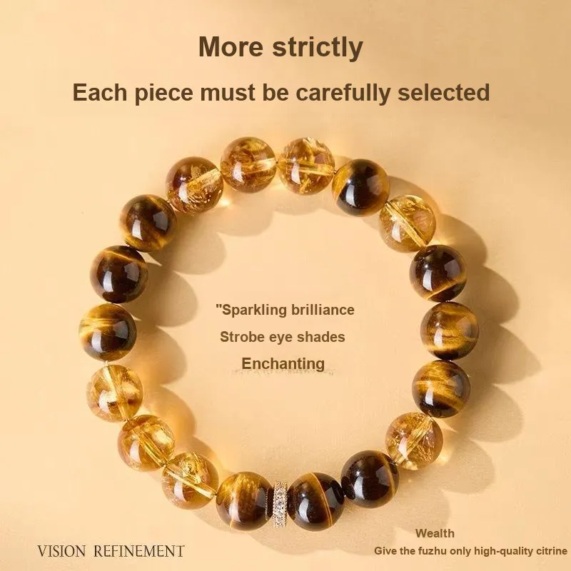 JINJI Tiger's Eye Stone Bracelets Unisex-1