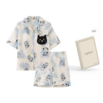 O'MESIK Pajama Set Women's Gift Box Set Blue