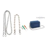 White Leather Chain Crossbody 100+Decorative Chain[Comes with Modified Accessories]