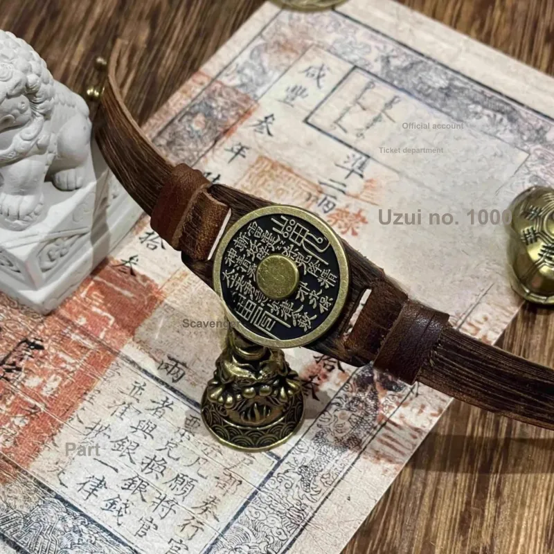JIBAINANXI Copper Alloy Leather Wristbands Unisex-2