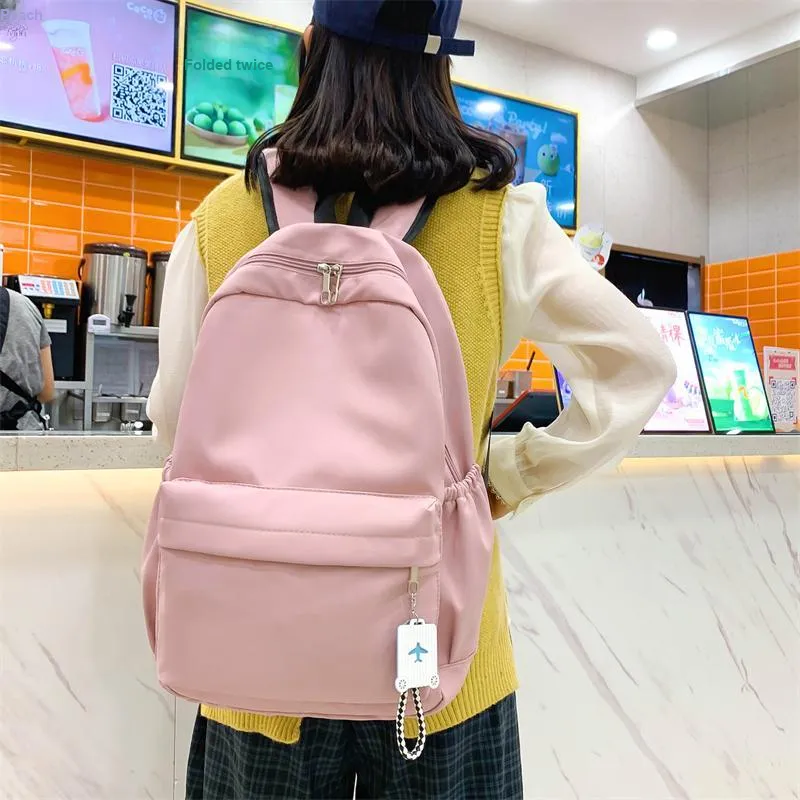 Venerable Brahma Nylon Backpack Regular Women's Black/Green/Blue/Light Khaki/Pink-15
