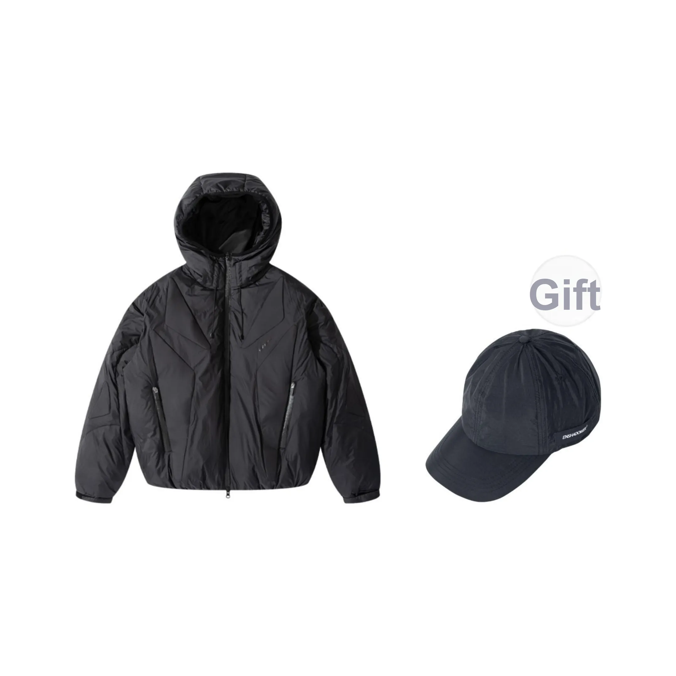 ENSHADOWER Пуховик Унисекс Черный
