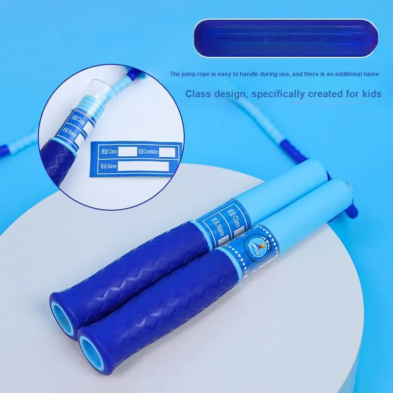 SIRDAR Fitness Training Non Countable Jump Ropes Students Rubber Coated GOT TPR 2.8m Blue-4