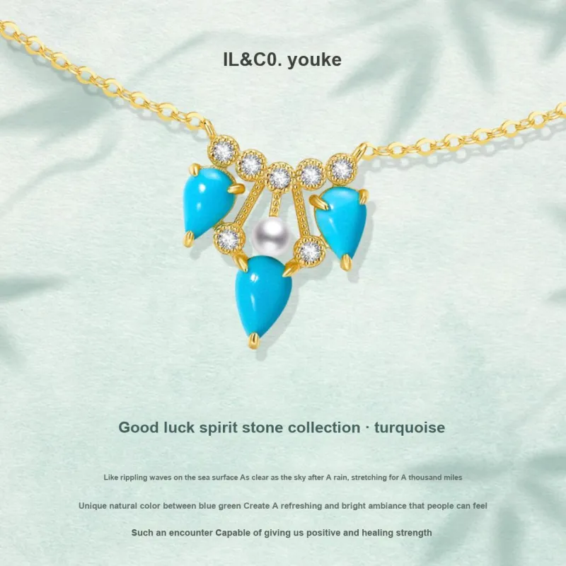 IL&CO. Turquoise Necklaces Women's-1