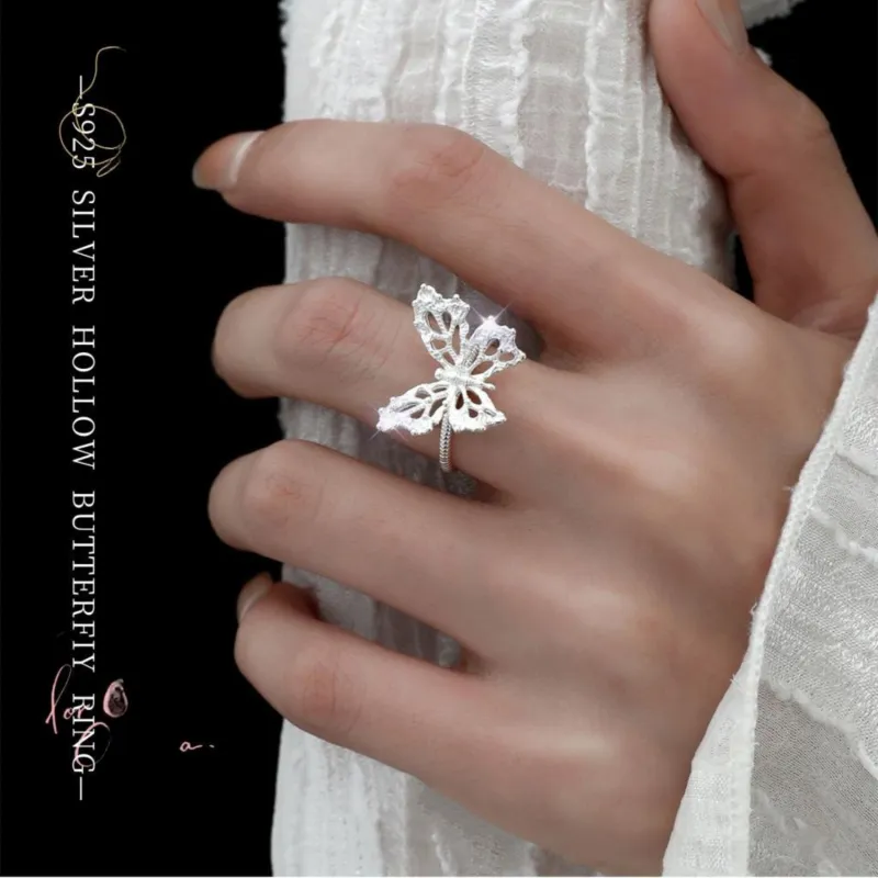 Lang Wind S925 Silver Rings Women's-7