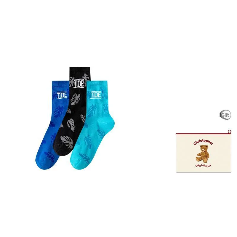 Caramella Mid-Calf Socks Men's Shopping Bag Combo Set-20