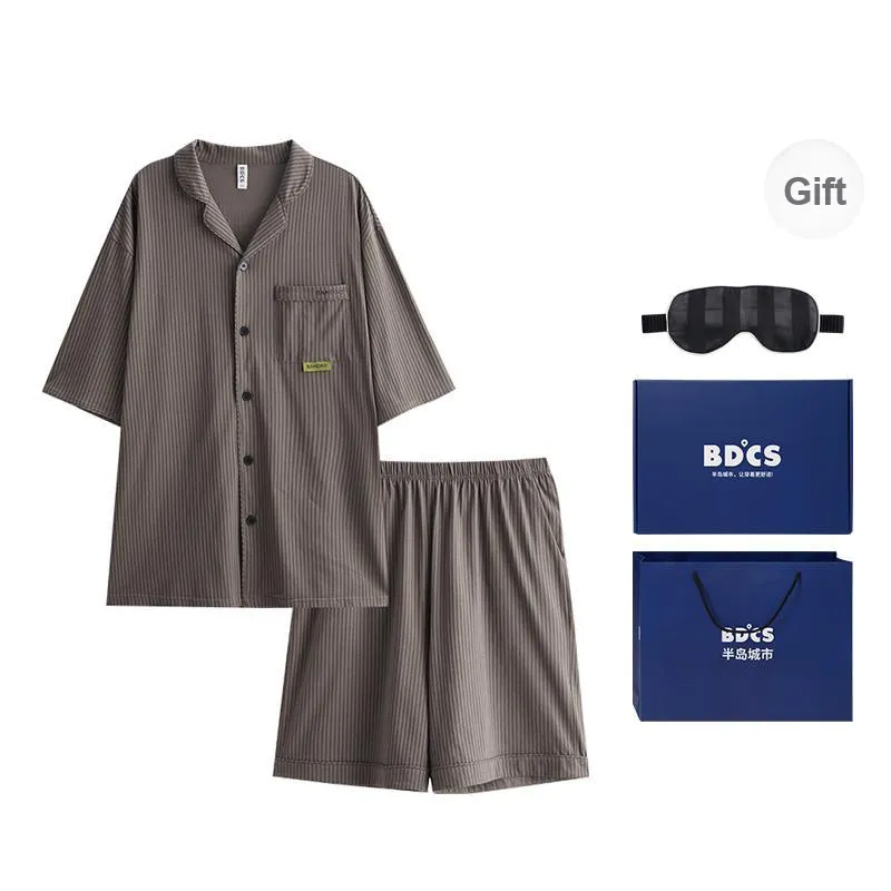 Peninsula City Pajama Set Men's Gift Box Set-7