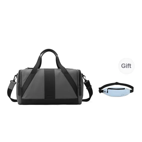 PIERRE CARDIN Portable Genuine Leather Storage Bag Sports & Fitness Bag, Luggage Bag, One Shoulder Handbag Men's Black