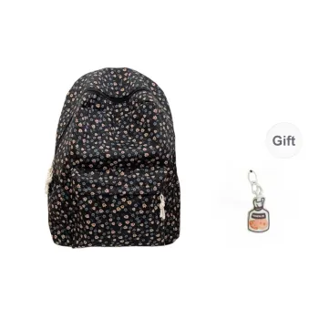 URBAN FOREST Nylon Backpack Women's Black/Pink/Purple/Yellow