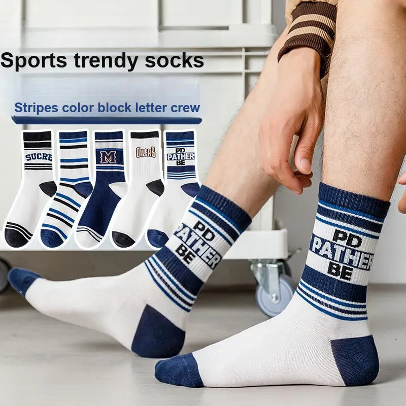 The Temptation Of The Muse Mid Calf Socks Men's 5 Pack-16