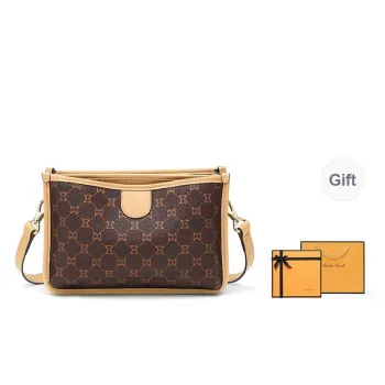MashaLanti Multi Compartment PVC Synthetic Leather Shoulder Bag Crossbody Bag Regular Women's Dark Brown