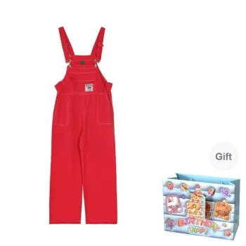 TWOPLUMGIRLS Overalls Women's Red Shopping Bag