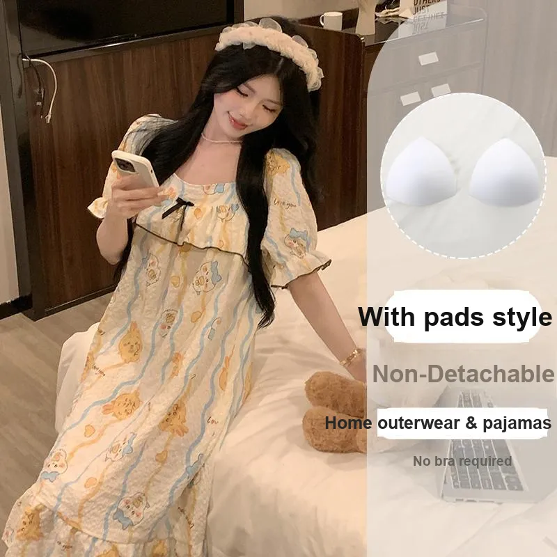 OUSHIBO Nightgown Women's Image Color-3