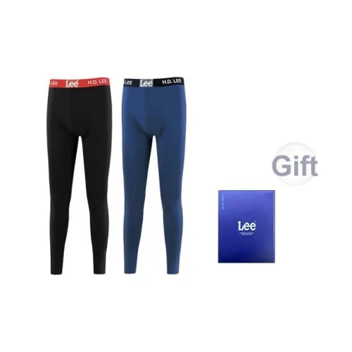 Lee Термобрюки Мужские Минималистичные Осенние и Зимние Мягкая Кожа Дружественные Удобные Штаны 2 Штуки Независимый Комплект Подарочной Коробки