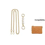 (Gold-Tone) Pearl+Decorative Chain Set